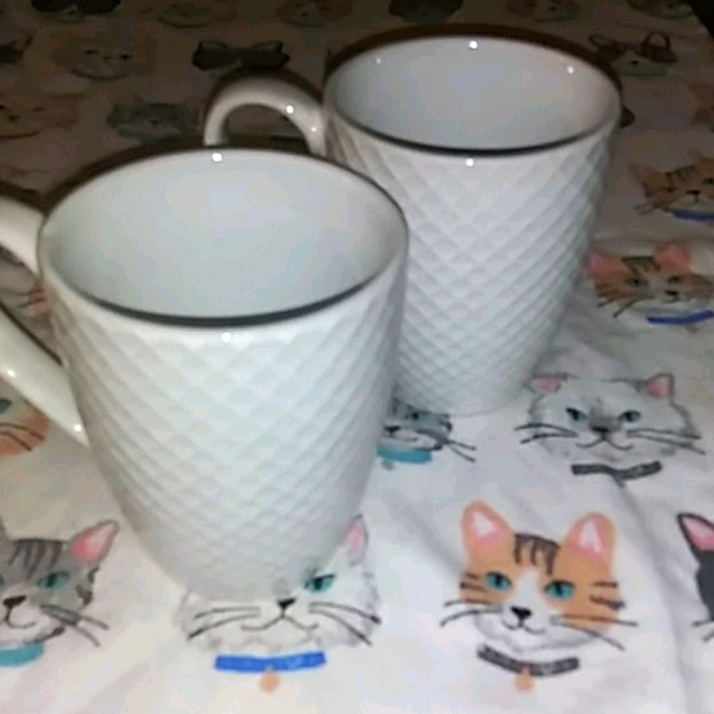 White Waffle-Texture Mug